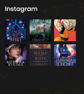 BookStore Footer Instagram Section