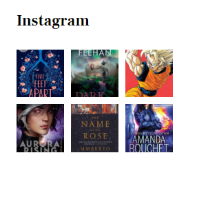 Novels Footer Instagram Section
