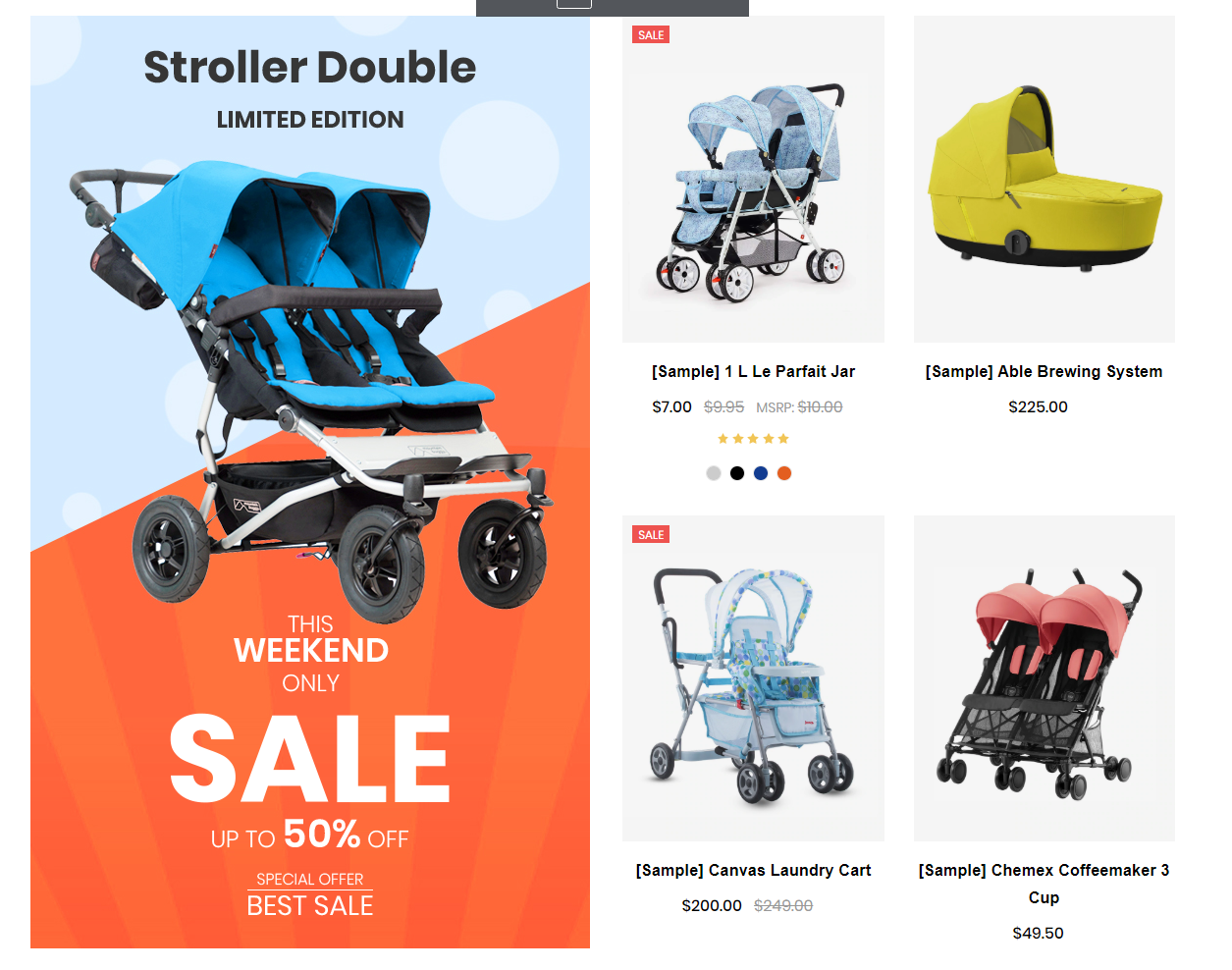 StrollersProducts By Category One Section